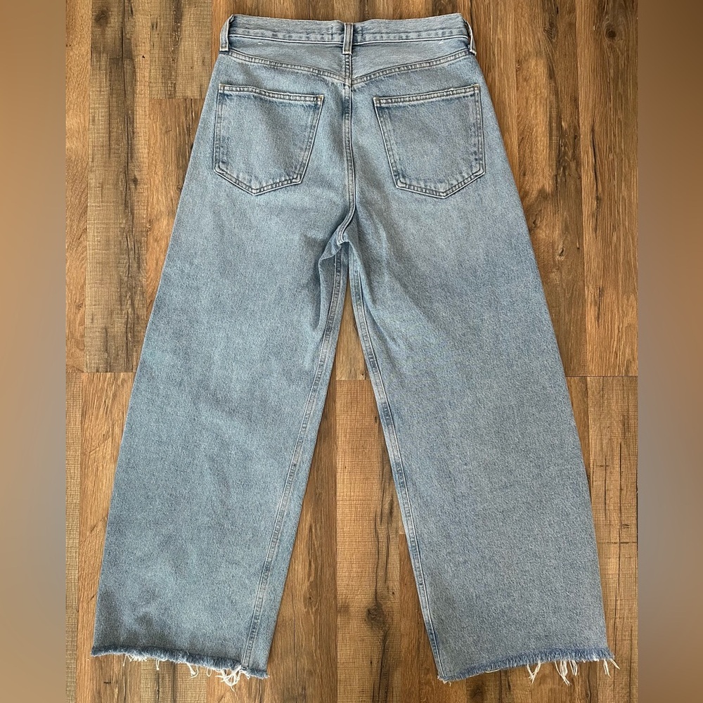 AGOLDE REN Hi Rise Wide-Leg Cropped Jeans - Picture 4 of 11
